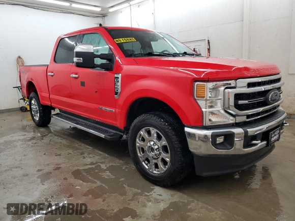 2020 Ford F-350 XL with VIN 1FT8W3BT7LED74896, listed as a Copart auction lot 53989625 with 59,726 mi miles and Salvage title. Bid and sale history available at DreamBid. Image 4.