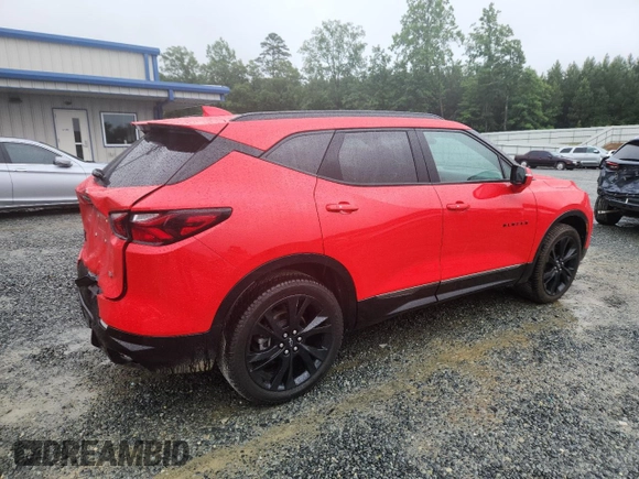 2021 Chevrolet Blazer RS z VIN 3GNKBERS2MS522333, wystawiony jako Copart lot #58483965 z przebiegiem 86 017 mil mil oraz Szkoda całkowita • Salvage title. Historia ofert i sprzedaży dostępna na DreamBid. Obrazek 3.
