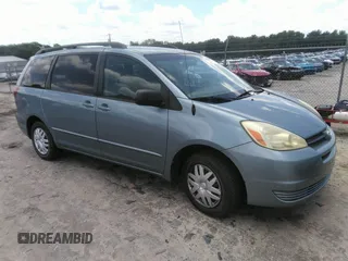 2005 Toyota Sienna CE with VIN 5TDZA23C65S252362, listed as a IAAI auction lot 42715011 with 212,731 mi miles and . Bid and sale history available at DreamBid. Image 1.