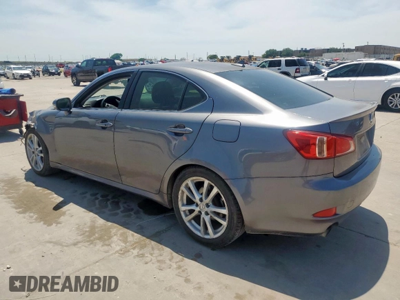 2013 Lexus IS 250 with VIN JTHBF5C27D5186922, listed as a Copart auction lot 56960025 with 226,351 mi miles and Salvage title. Bid and sale history available at DreamBid. Image 2.