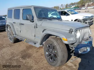 2023 Jeep Wrangler 4xe Sahara with VIN 1C4JJXP67PW553160, listed as a IAAI auction lot 41354012 with 37,952 mi miles. Bid and sale history available at carsss.com. Image 1.
