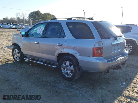 2004 Acura MDX with VIN 2HNYD18204H545520, listed as a IAAI auction lot 41327893 with 1 mi miles. Bid and sale history available at carsss.com. Image 3.