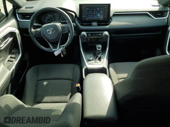 2022 Toyota RAV4 Hybrid SE with VIN JTM16RFVXNJ016590, listed as a Copart auction lot 56836825 with 55,091 mi miles and Salvage title. Bid and sale history available at DreamBid. Image 8.
