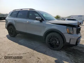 2024 Kia Telluride EX with VIN 5XYP3DGC1RG468629, listed as a Copart auction lot 52017455 with 29,267 mi miles and Salvage Title. Bid and sale history available at carsss.com. Image 4.