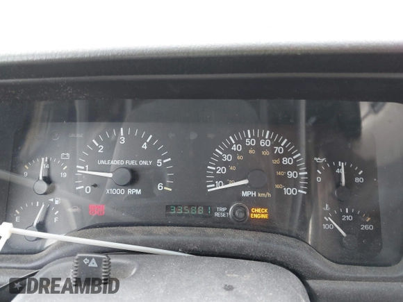 1998 Jeep Cherokee Sport with VIN 1J4FJ68S3WL285200, listed as a IAAI auction lot 41834529 with 335,881 mi miles and . Bid and sale history available at DreamBid. Image 7.