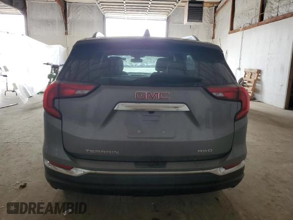 2021 GMC Terrain SLT with VIN 3GKALVEV2ML389606, listed as a Copart auction lot 49681125 with 63,096 mi miles and Salvage Title. Bid and sale history available at DreamBid. Image 6.