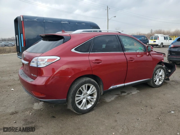 2010 Lexus RX 450h with VIN JTJBC1BA8A2414805, listed as a Copart auction lot 46877445 with NaN miles and Salvage Title. Bid and sale history available at carsss.com. Image 3.