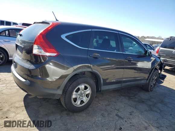2013 Honda CR-V LX with VIN 5J6RM3H30DL034482, listed as a Copart auction lot 46320545 with 185,809 mi miles and Salvage Title. Bid and sale history available at carsss.com. Image 3.
