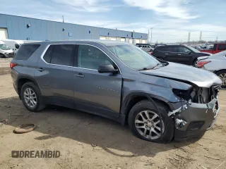 2018 Chevrolet Traverse LS with VIN 1GNEVFKW6JJ196718, listed as a Copart auction lot 49689315 with 186,565 mi miles and Clean Title. Bid and sale history available at carsss.com. Image 4.
