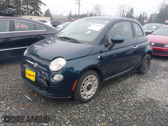 2013 FIAT 500 Pop with VIN 3C3CFFAR8DT574709, listed as a IAAI auction lot 41346479 with 86,958 mi miles. Bid and sale history available at carsss.com. Image 17.