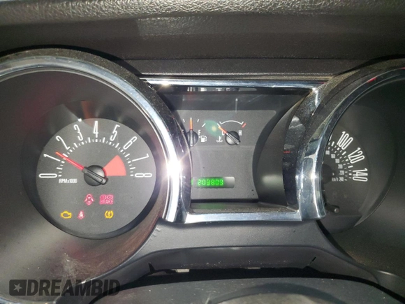 2008 Ford Mustang GT Deluxe with VIN 1ZVHT82H785110065, listed as a Copart auction lot 56034845 with 203,809 mi miles and Clean title. Bid and sale history available at DreamBid. Image 9.