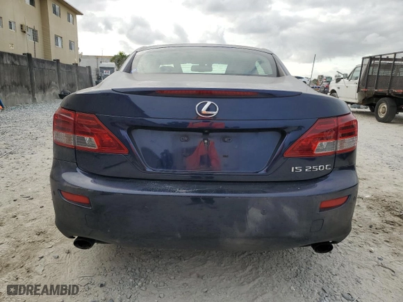 2011 Lexus IS 250C with VIN JTHFF2C28B2518574, listed as a Copart auction lot 84405014 with 92,746 mi miles and Salvage Title. Bid and sale history available at carsss.com. Image 6.