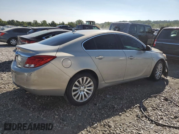 2011 Buick Regal CXL Turbo TO2 with VIN W04GW5EV8B1074336, listed as a Copart auction lot 67150364 with Not provided miles and Salvage title. Bid and sale history available at DreamBid. Image 3.