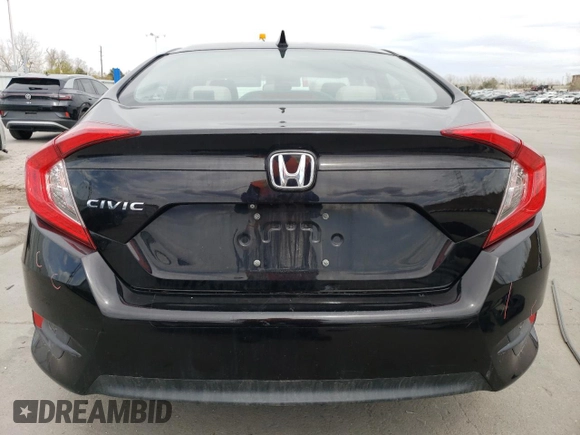 2017 Honda Civic EX with VIN 19XFC2F85HE038627, listed as a Copart auction lot 52527175 with 87,515 mi miles and Salvage Title. Bid and sale history available at DreamBid. Image 6.