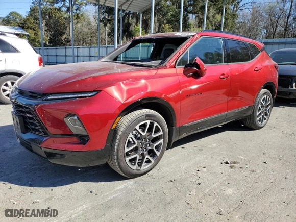 2023 Chevrolet Blazer RS with VIN 3GNKBKRS0PS234023, listed as a Copart auction lot 47880125 with 16,303 mi miles and Salvage Title. Bid and sale history available at carsss.com. Image 1.