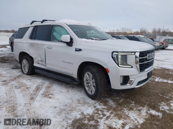 2022 GMC Yukon SLT with VIN 1GKS2BKD7NR137250, listed as a IAAI auction lot 41254455 with 38,213 mi miles. Bid and sale history available at carsss.com. Image 1.