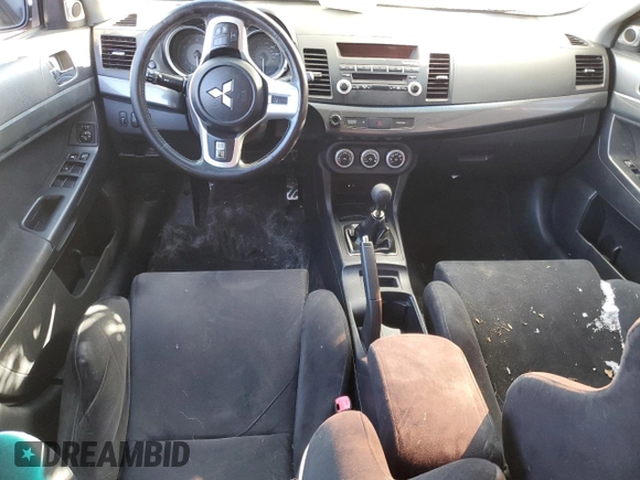 2008 Mitsubishi Lancer Evolution GSR with VIN JA3AW86V38U050124, listed as a Copart auction lot 87663485 with 153,827 mi miles and Salvage Title. Bid and sale history available at carsss.com. Image 8.
