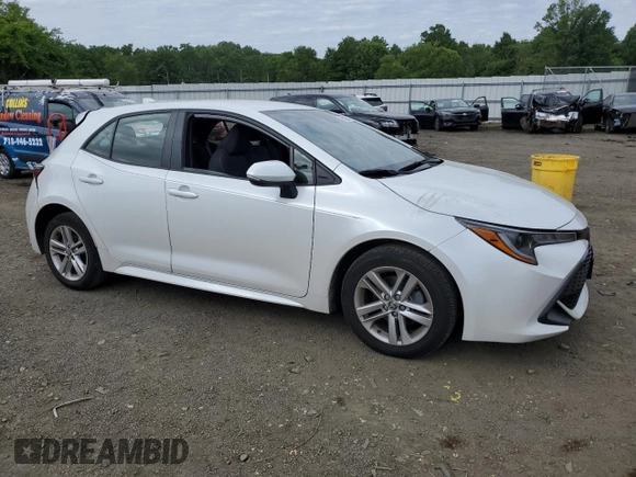 2021 Toyota Corolla Hatchback SE with VIN JTND4MBE7M3128807, listed as a Copart auction lot 58332054 with 42,007 mi miles and Salvage Title. Bid and sale history available at carsss.com. Image 4.