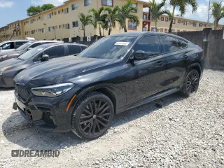 2023 BMW X6 M50i z VIN 5UXCY8C02P9P48141, wystawiony jako Copart lot #52531895 z przebiegiem 33 764 mil mil oraz Szkody całkowita. Historia ofert i sprzedaży dostępna na DreamBid. Obrazek 1.