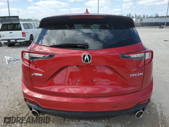 2022 Acura RDX w/A-Spec Package with VIN 5J8TC1H62NL002679, listed as a Copart auction lot 54648315 with 32,439 mi miles and Non repairable. Bid and sale history available at DreamBid. Image 6.