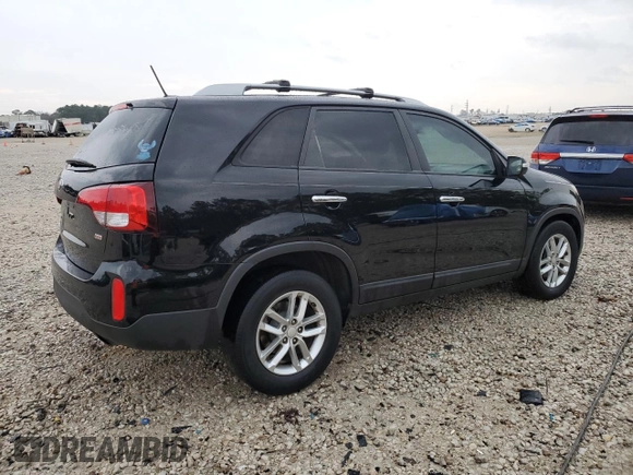 2015 Kia Sorento LX with VIN 5XYKT3A61FG609329, listed as a Copart auction lot 86425024 with 165,153 mi miles and Salvage Title. Bid and sale history available at carsss.com. Image 3.