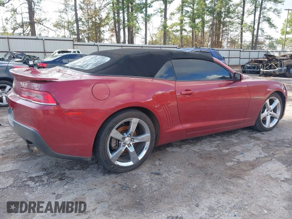 2015 Chevrolet Camaro LT with VIN 2G1FF3D37F9275788, listed as a IAAI auction lot 41109936 with 87,198 mi miles. Bid and sale history available at carsss.com. Image 4.