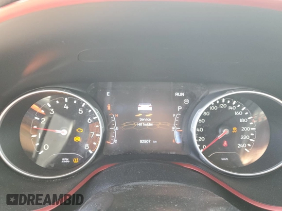 2021 Jeep Compass Trailhawk with VIN 3C4NJDDB7MT533137, listed as a Copart auction lot 56938215 with 92,507 mi miles and Salvage title. Bid and sale history available at DreamBid. Image 9.