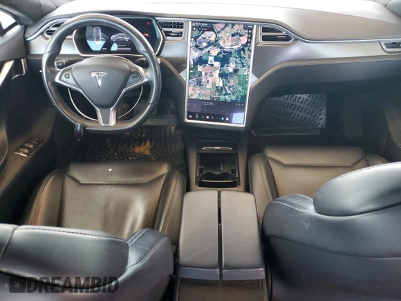 2017 Tesla Model S 60 with VIN 5YJSA1E14HF218274, listed as a Copart auction lot 48485405 with 126,451 mi miles and Salvage title. Bid and sale history available at DreamBid. Image 8.