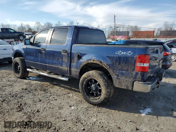 2008 Ford F-150 XL with VIN 1FTRW14W28FB58584, listed as a Copart auction lot 46130185 with 206,861 mi miles and Salvage Title. Bid and sale history available at carsss.com. Image 2.
