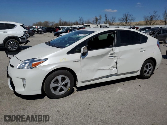 2012 Toyota Prius One with VIN JTDKN3DU9C5455557, listed as a Copart auction lot 50613885 with 131,870 mi miles and Salvage Title. Bid and sale history available at carsss.com. Image 1.