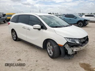 2019 Honda Odyssey EX with VIN 5FNRL6H53KB017333, listed as a Copart auction lot 62421345 with 67,107 mi miles and Salvage title. Bid and sale history available at DreamBid. Image 4.