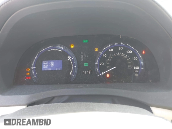 2010 Lexus HS 250h with VIN JTHBB1BAXA2001854, listed as a IAAI auction lot 42031373 with 175,761 mi miles and . Bid and sale history available at DreamBid. Image 7.