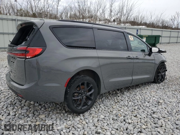 2023 Chrysler Pacifica Touring L with VIN 2C4RC1BG1PR516608, listed as a Copart auction lot 52098625 with Not provided miles and Salvage title. Bid and sale history available at DreamBid. Image 3.