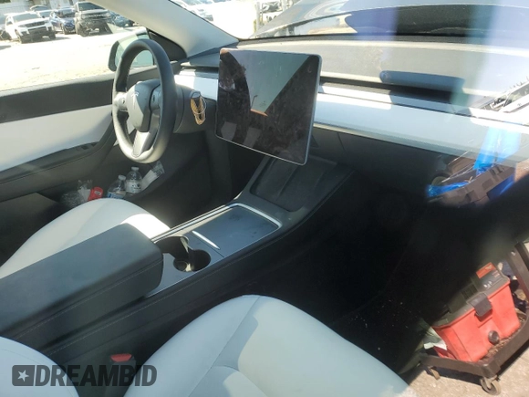 2022 Tesla Model Y Long Range with VIN 7SAYGDEE1NF391553, listed as a Copart auction lot 48259445 with Not Provided miles and Salvage Title. Bid and sale history available at carsss.com. Image 8.
