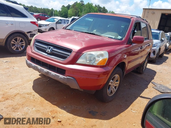 2004 Honda Pilot EX with VIN 2HKYF18564H595761, listed as a IAAI auction lot 42238901 with 376,548 mi miles and . Bid and sale history available at DreamBid. Image 2.