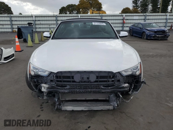 2014 Audi S5 Prestige with VIN WAUVGAFH7EN005272, listed as a Copart auction lot 51123045 with 113,937 mi miles and Salvage Title. Bid and sale history available at carsss.com. Image 5.