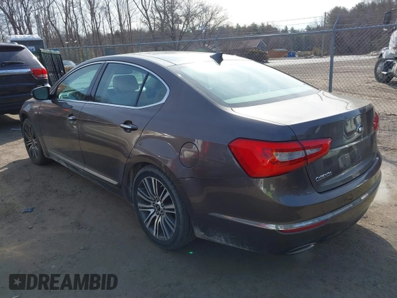 2014 Kia Cadenza Premium with VIN KNALN4D71E5139798, listed as a IAAI auction lot 41761521 with 170,055 mi miles. Bid and sale history available at carsss.com. Image 3.