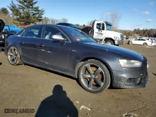 2013 Audi S4 Premium Plus with VIN WAUBGAFL0DA122558, listed as a Copart auction lot 47003565 with 0 mi miles and Clean Title. Bid and sale history available at carsss.com. Image 4.