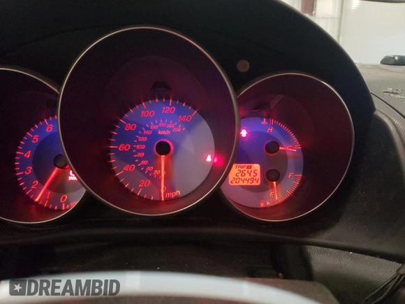 2008 Mazda 3 Sport with VIN JM1BK12F981866604, listed as a Copart auction lot 55243085 with 204,494 mi miles and Salvage Title. Bid and sale history available at DreamBid. Image 9.