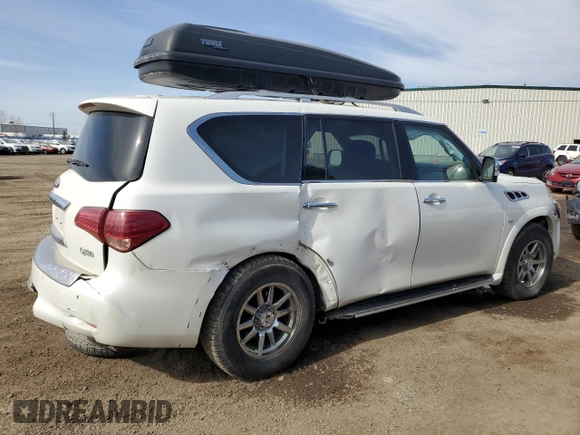 2015 Infiniti QX80 with VIN JN8AZ2NC6F9371858, listed as a Copart auction lot 51771265 with 200,954 mi miles and Salvage Title. Bid and sale history available at carsss.com. Image 3.