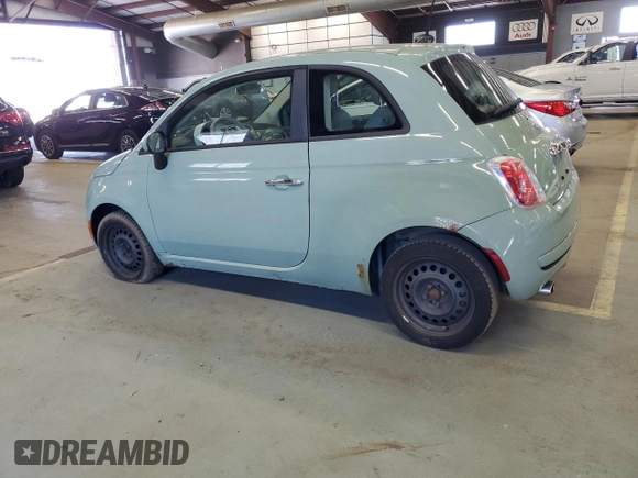 2012 FIAT 500 Pop with VIN 3C3CFFAR4CT381133, listed as a Copart auction lot 52644855 with 131,242 mi miles and Clean Title. Bid and sale history available at carsss.com. Image 2.