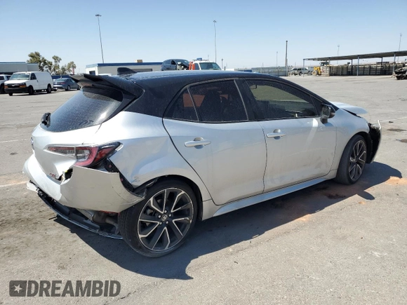 2021 Toyota Corolla Hatchback XSE with VIN JTNC4MBE2M3123882, listed as a Copart auction lot 65080864 with 44,429 mi miles and Salvage Title. Bid and sale history available at carsss.com. Image 3.