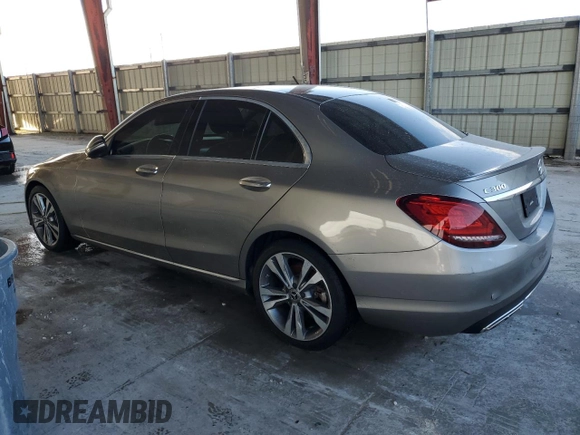 2019 Mercedes-Benz C 300 with VIN WDDWF8DB2KR502810, listed as a Copart auction lot 60519765 with 56,972 mi miles and Salvage title. Bid and sale history available at DreamBid. Image 2.