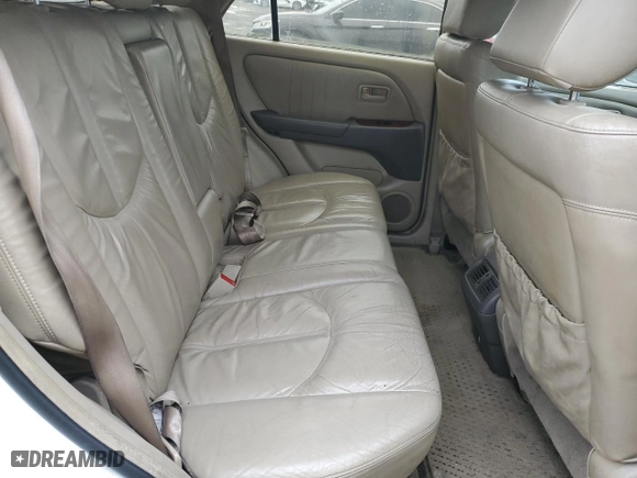1999 Lexus RX 300 Luxury SUV with VIN JT6HF10U2X0031598, listed as a Copart auction lot 46873455 with 0 mi miles and Salvage Title. Bid and sale history available at carsss.com. Image 12.