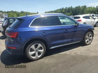 2021 Audi Q5 Premium Plus with VIN WA1BAAFY9M2108985, listed as a Copart auction lot 61656745 with 57,572 mi miles and Salvage title. Bid and sale history available at DreamBid. Image 3.