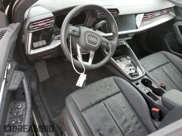 2024 Audi A3 Premium Plus with VIN WAUBUDGY0RA008488, listed as a Copart auction lot 47888515 with 5,431 mi miles and Salvage Title. Bid and sale history available at carsss.com. Image 8.