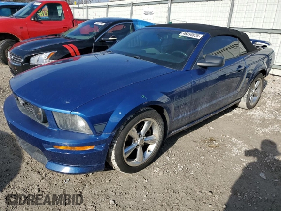 2008 Ford Mustang GT Deluxe with VIN 1ZVHT85H085191860, listed as a Copart auction lot 46396055 with 114,703 mi miles and Salvage Title. Bid and sale history available at DreamBid. Image 1.