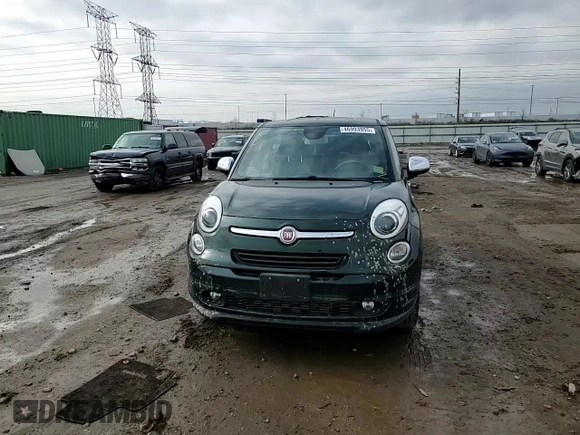 2015 FIAT 500L Lounge with VIN ZFBCFACH3FZ034699, listed as a Copart auction lot 46993955 with 66,238 mi miles and Salvage Title. Bid and sale history available at carsss.com. Image 11.