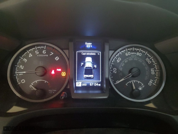 2017 Toyota Tacoma SR5 with VIN 3TMCZ5ANXHM080667, listed as a Copart auction lot 46900815 with 67,134 mi miles and Salvage Title. Bid and sale history available at carsss.com. Image 9.
