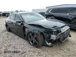 2020 Genesis G70 2.0T with VIN KMTG44LA7LU053209, listed as a Copart auction lot 53784414 with 17,365 mi miles and Salvage Title. Bid and sale history available at carsss.com. Image 4.